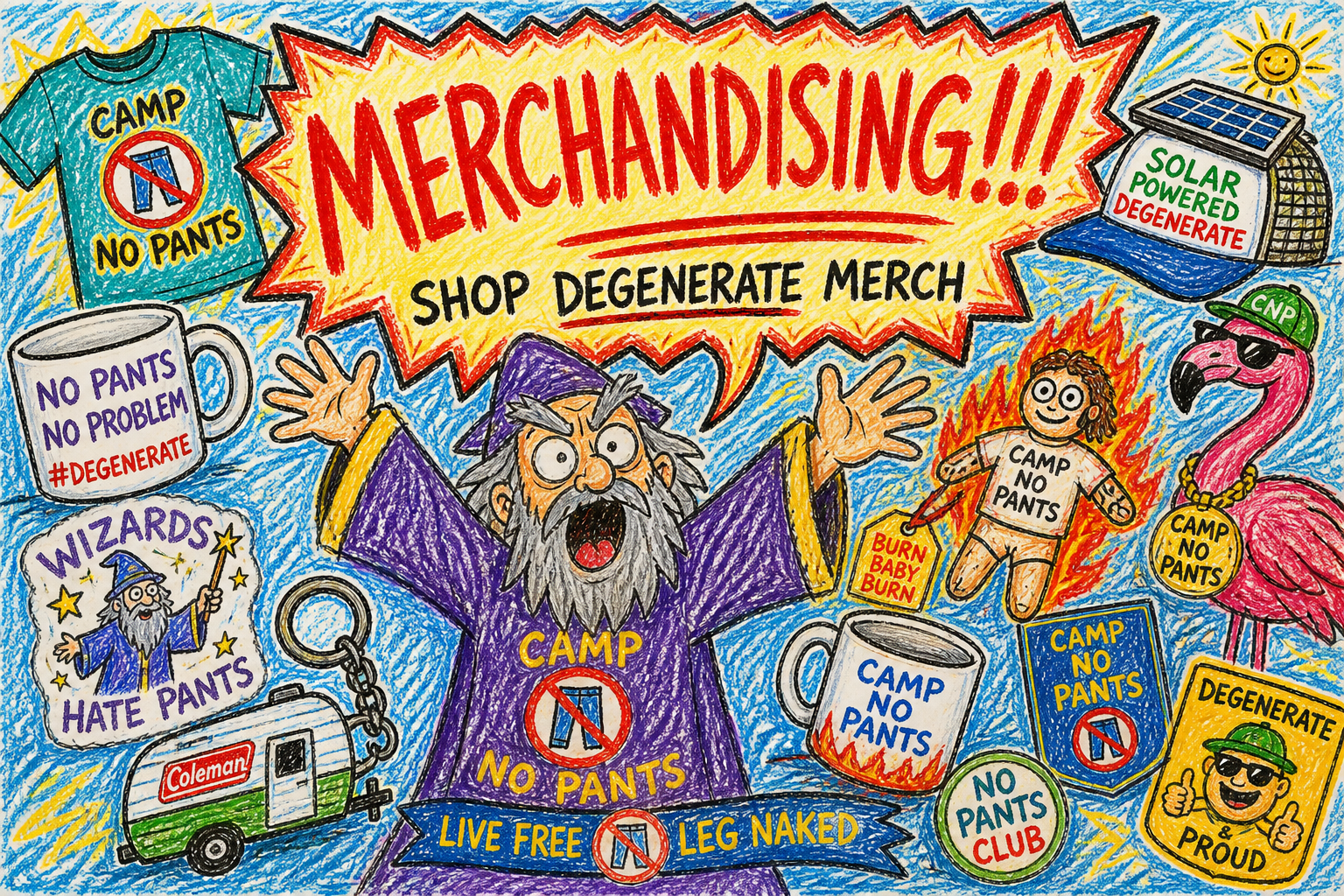 Crayon Merchandising meme — shop Degenerate Merch at degeneratemerch.com
